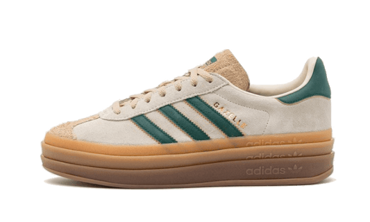 Adidas Gazelle Bold Magic Beige Collegiate Green - DROP UP