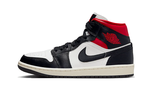 Air Jordan 1 Mid Black Gym Red Panda - DROP UP