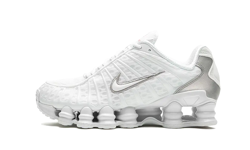 Nike Shox TL White Metallic Silver Max Orange - DROP UP