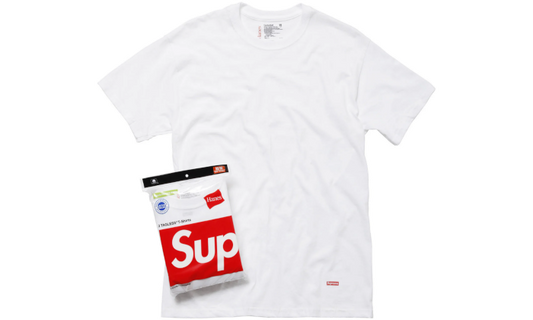 Supreme x Hanes Tagless Tee White