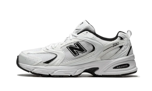 New Balance 530 White Black Details - DROP UP